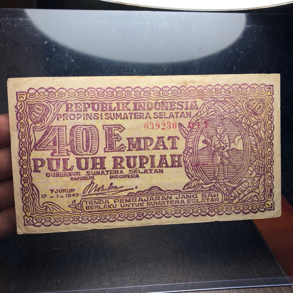 Uang Kuno Daerah Tjurup 1949 Rp. 40