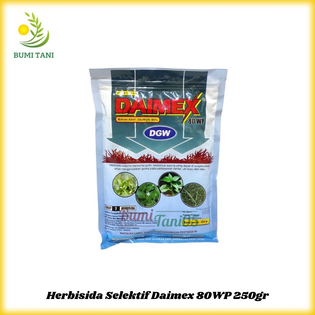 Daimex 80WP 250gr Diuron Herbisida Sistemik Selektif Nanas Tebu Ubi