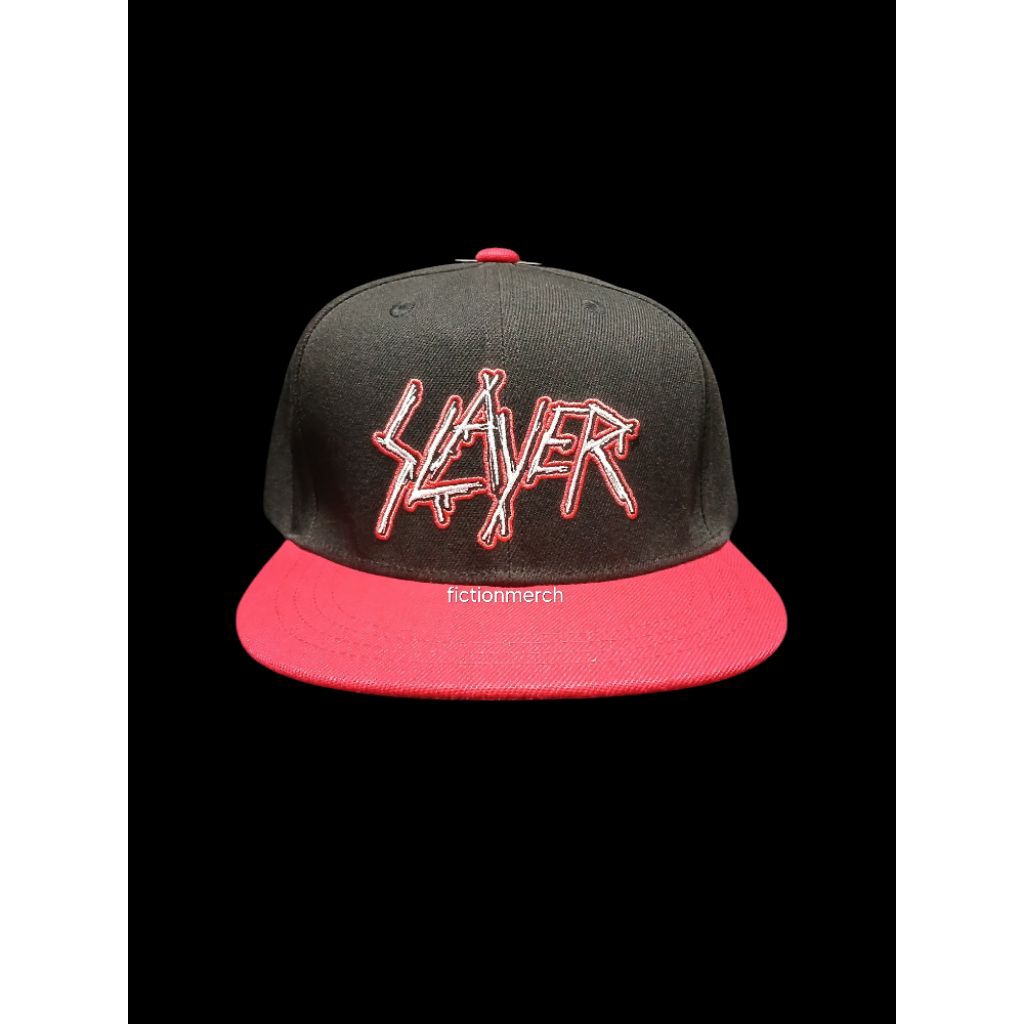 Topi Snapback SLAYER import original - Dripping Logo Outline