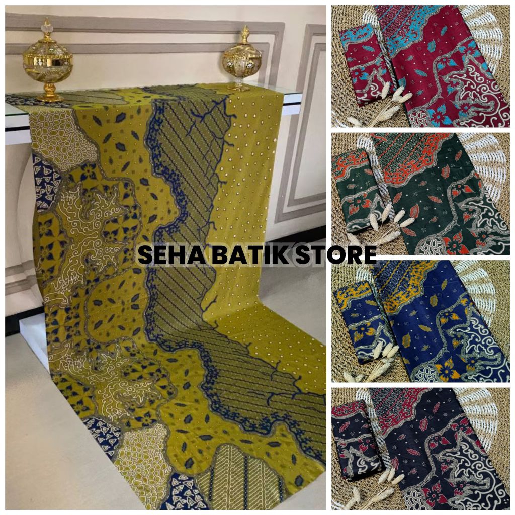 KAIN BATIK ANYELIR / KAIN KATUN / BATIK COUPLE / ATASAN BATIK / SERAGAM BATIK