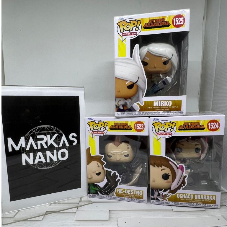 Funko POP Animation My Hero ACADEMIA - DABI #1522 RE-DESTRO #1523 OCHACO URARAKA #1524 MIRKO #1525 O