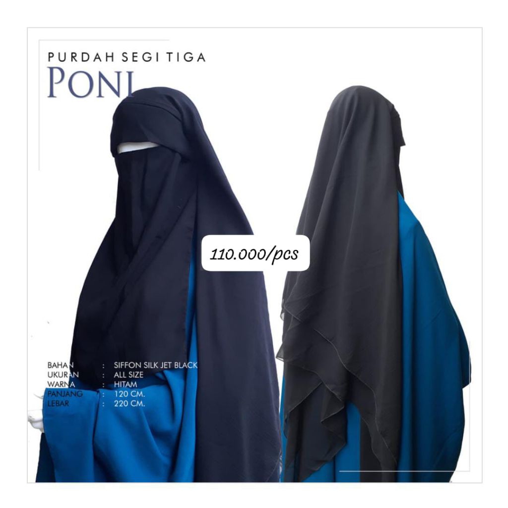 Purdah Segitiga Poni (preloved, masih bagus) baca deskripsi