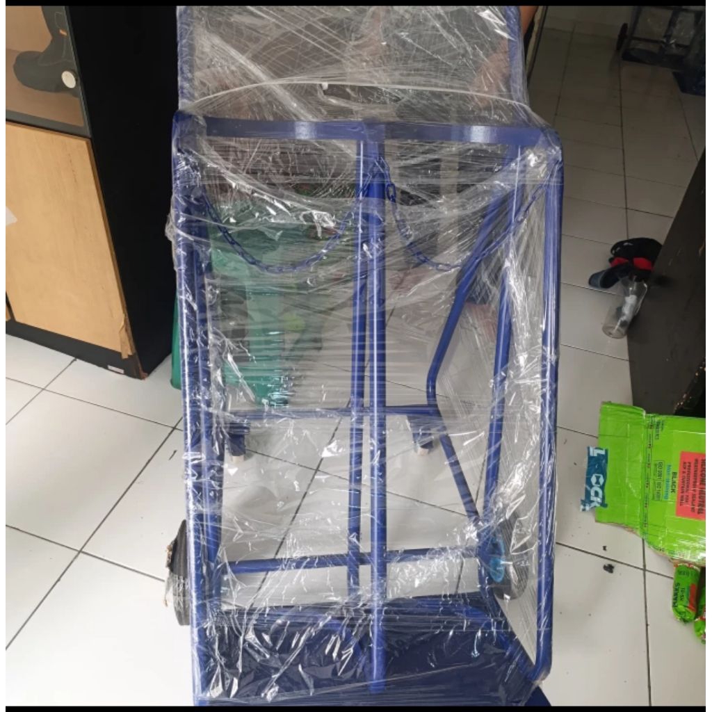 Trolley double Tabung Oksigen dan acetylene besar