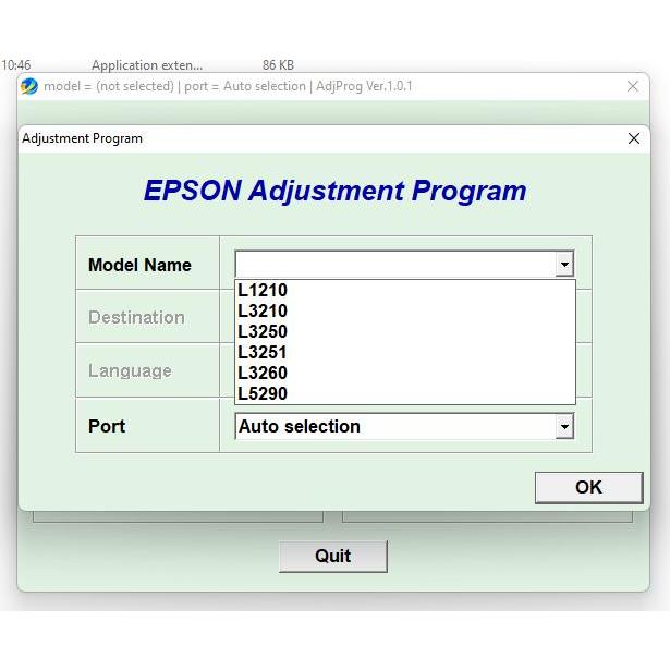 Resetter Printer EPSON L3210 / Resetter Epson L3210