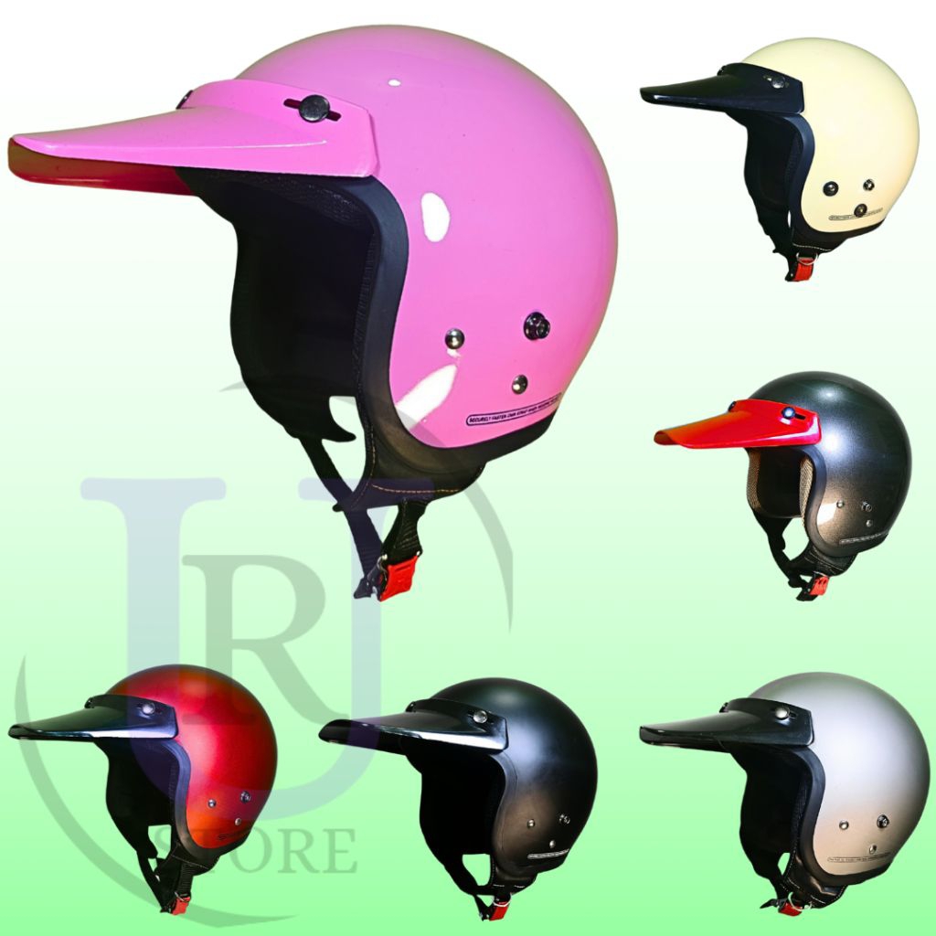 Helm Bogo + Pet Panjang Model Paruh Bebek / Helm Retro Dewasa Model CARGLOSS / Helm Bogo + Pet Panja