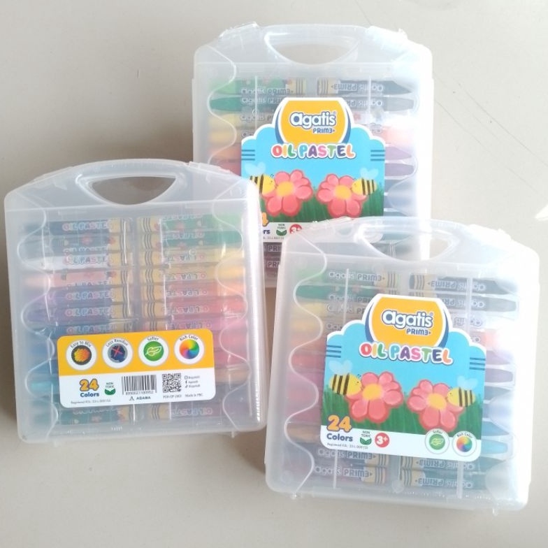 

Crayon Oil Pastel Agatis Prime 24 Warna Hexagonal Set Original KODE C6C9