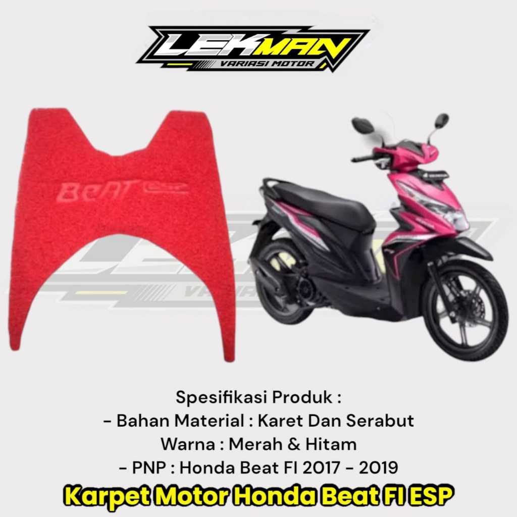 Karpet Motor Beat Karpet Motor Beat Fi Keset Motor Beat FI Esp 2017 - 2019 Tebal dan Berkualitas