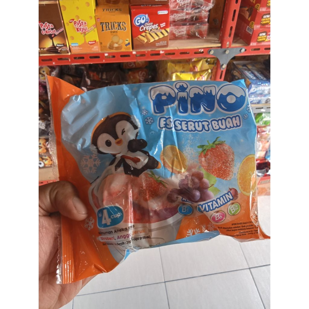

PINO ice cup rasa buah segar di bekukan