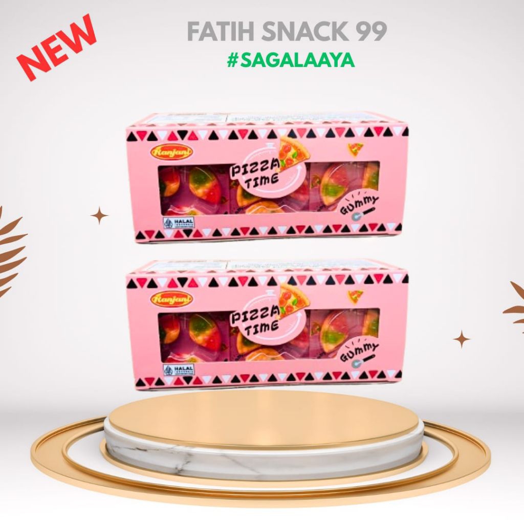 

RANJANI PIZZA TIME ISI 24 PCS X 8G PERMEN LUNAK JELI GUMMY
