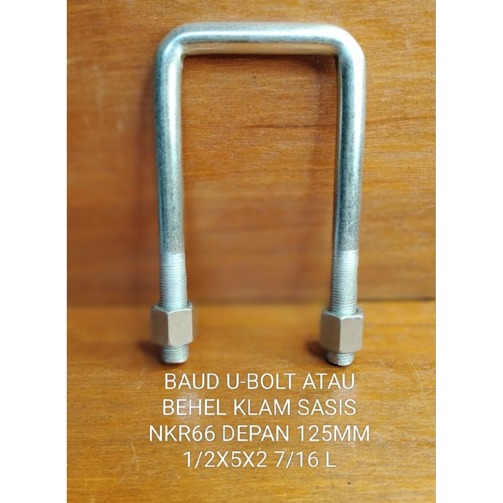 BAUD U-BOLT ATAU BEHEL KLAM SASIS DEPAN ISUZU NKR66