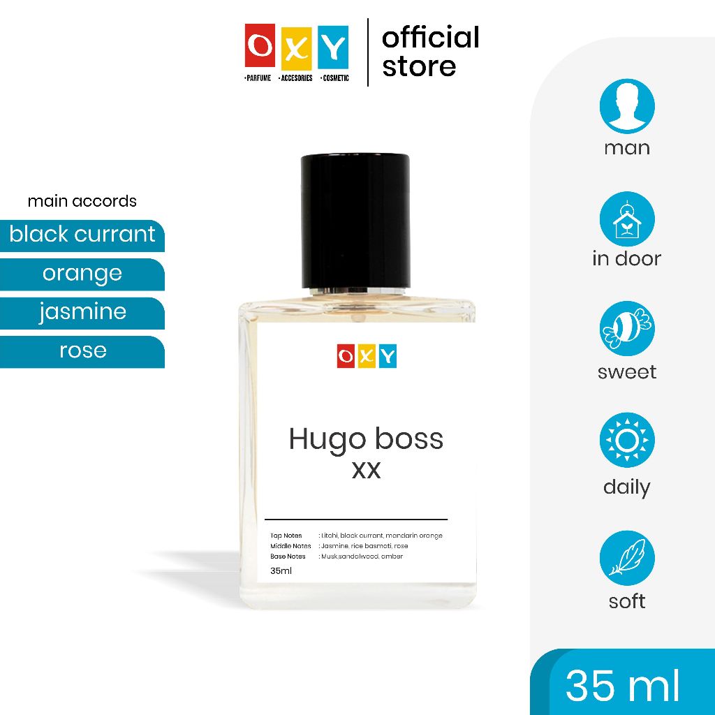 OXY PARFUME - Hugo Boss XX  Parfum Dewasa Premium Awet dan Tahan Lama Wangi 24jam murah best seller 