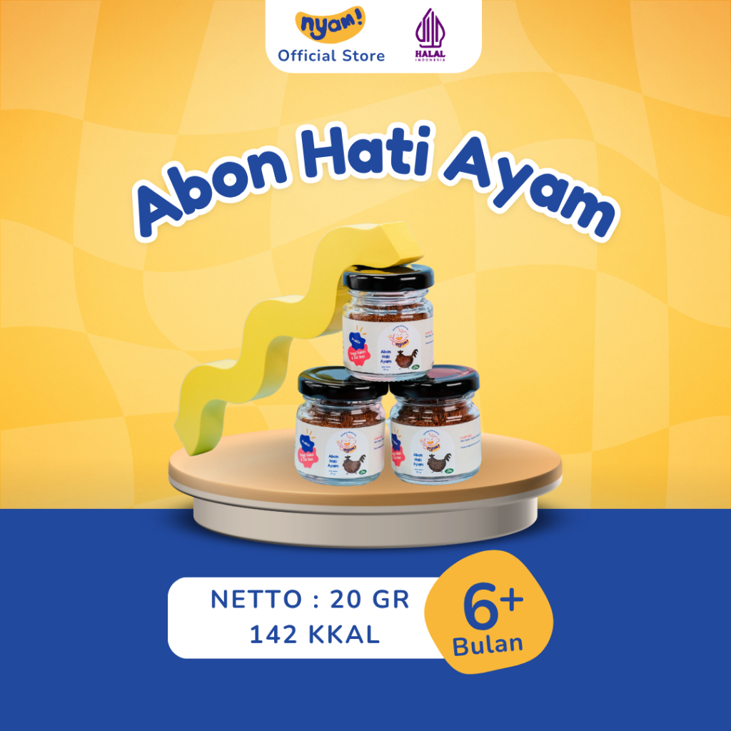 

NYAM BABY FOOD ABON HATI AYAM | MPASI BAYI | ZAT BESI TINGGI | NO MSG | TANPA PENGAWET