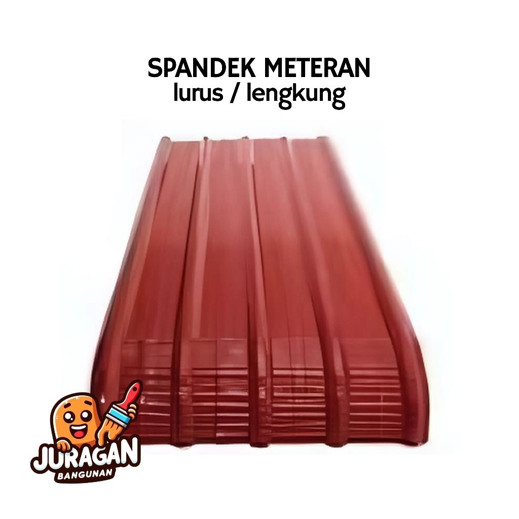 Spandek Meteran | Atap Spandek 5 Tulang |  Spandek Lurus / Lengkung