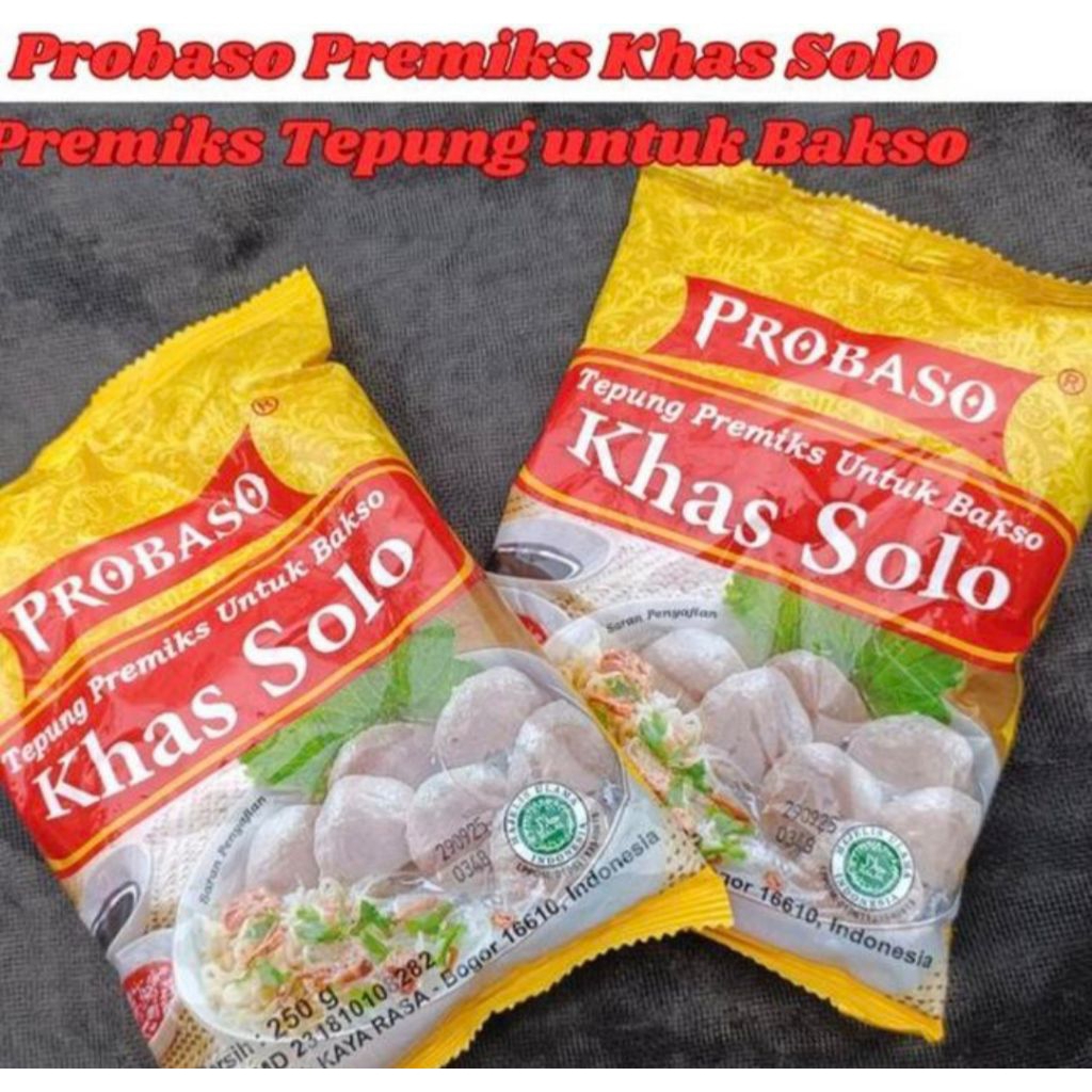 

PROBASO Tepung Bakso Premix Khas Solo 250gr