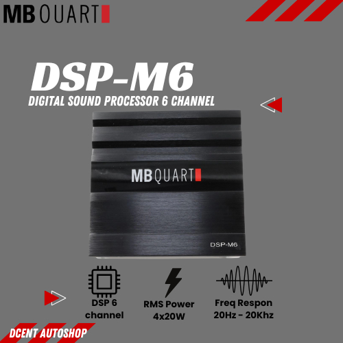 Digital Sound Processor Mobil - MB Quart DSP-M6 - DSP 6 Channel - Built In Power Amplifier 4 Channel