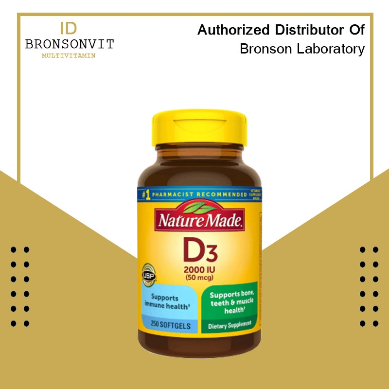 nature made d3 2000iu 250 sofgels