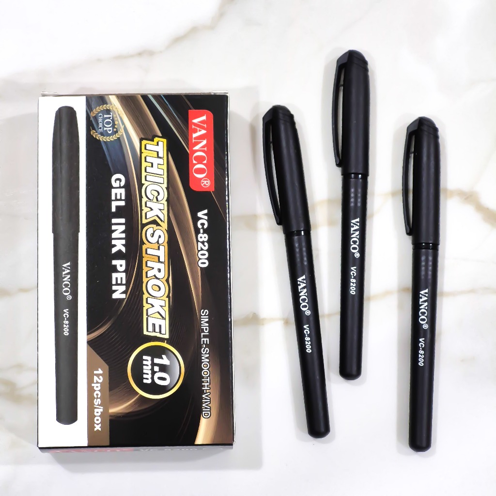 

[1 LSN / 12 PCS] GEL PEN VANCO VC-8200 iPEN APEL 1.0mm