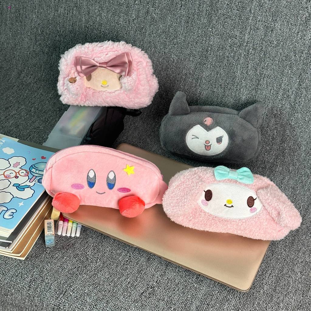 

YMeet Tempat Pensil Kawaii Tempat Pensil Merah Muda Berkapasitas Besar Tas Pena Lucu Tas Pensil