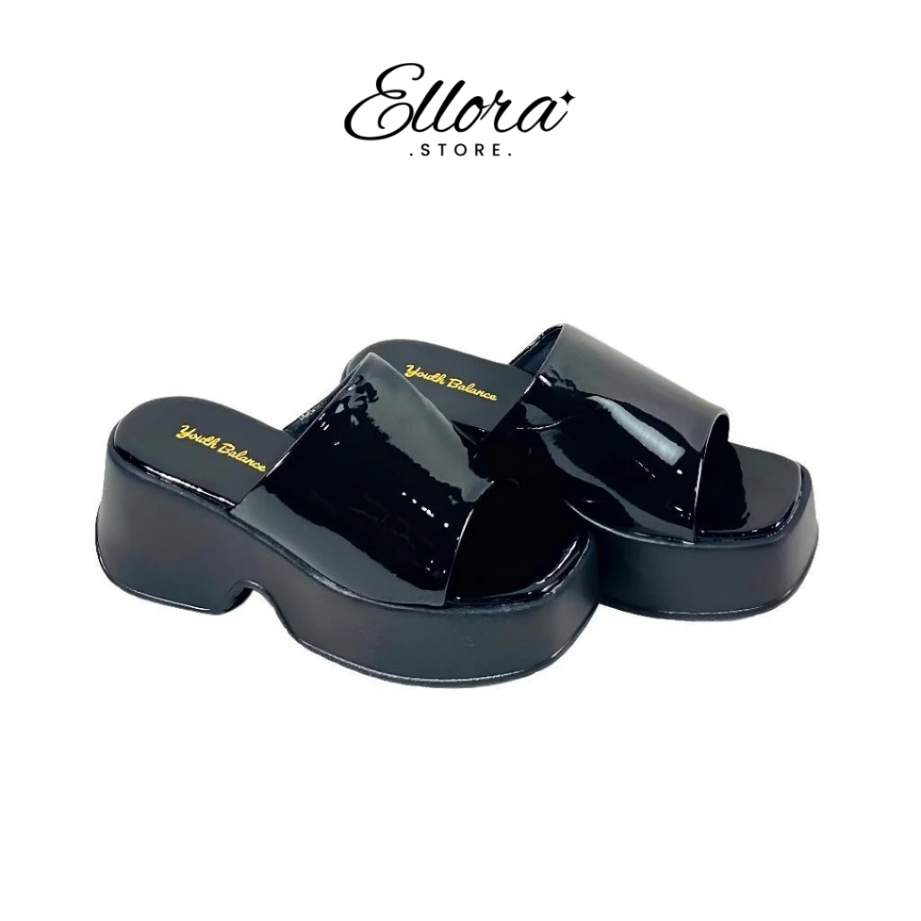 Sandal Wedges Slop 7cm – Jelly Karet Import Balance 2401-G1
