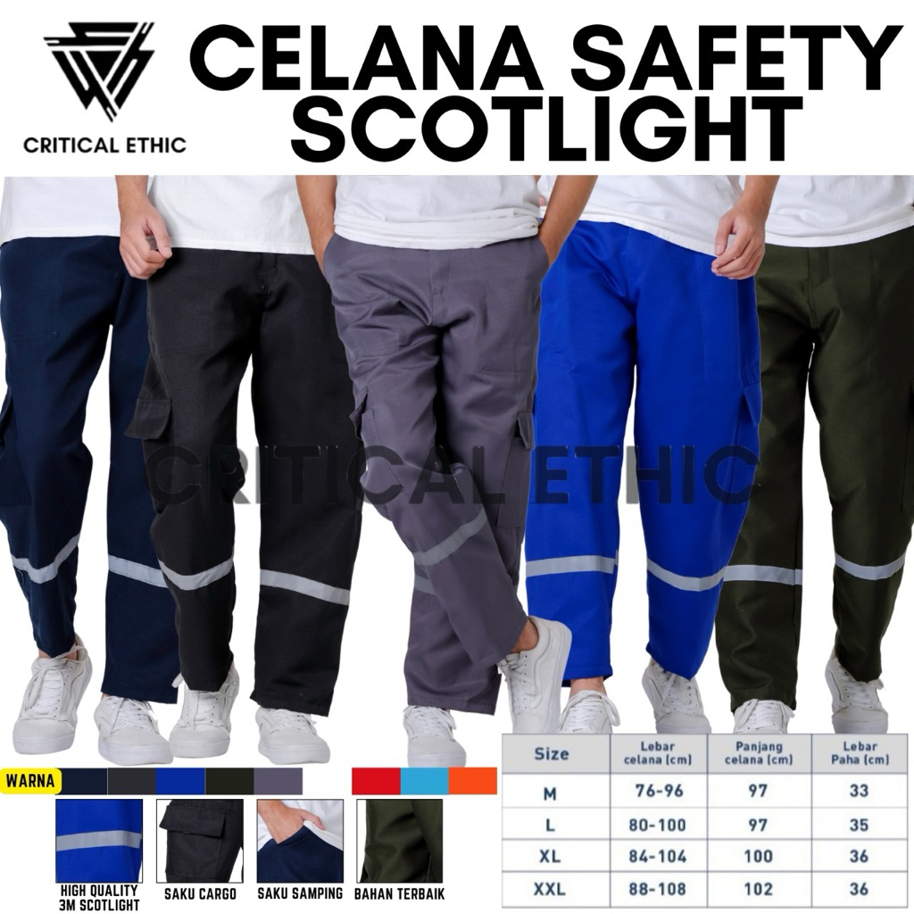 CELANA SAFETY K3 PROYEK KERJA LAPANGAN SKOTLITE TERBAIK