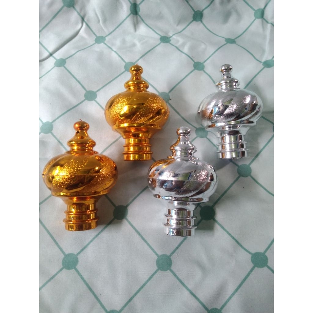 end Cup tiang gorden/penutup tiang gorden/telinga tiang gorden