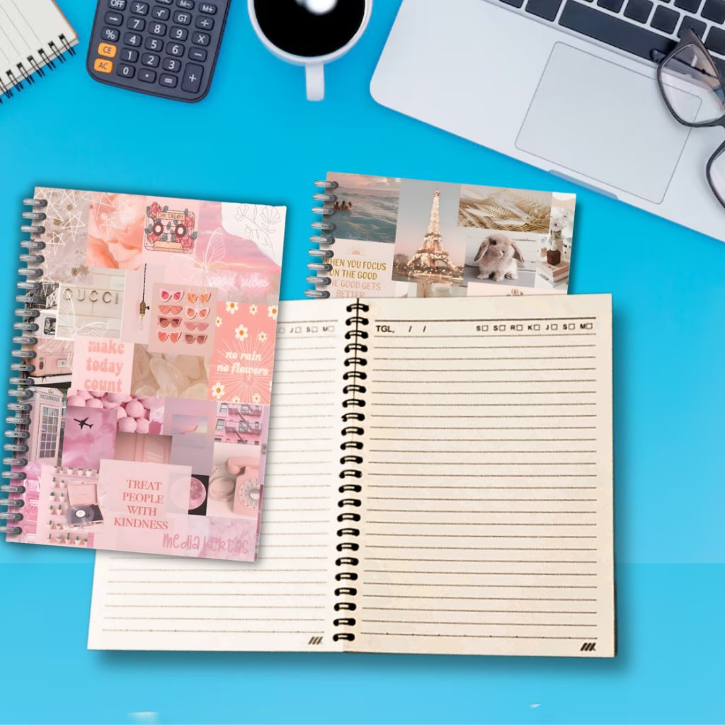 

Buku Catatan A5 Garis Notebook Book Paper dan craft vintage garis Buku Diary Buku catatan