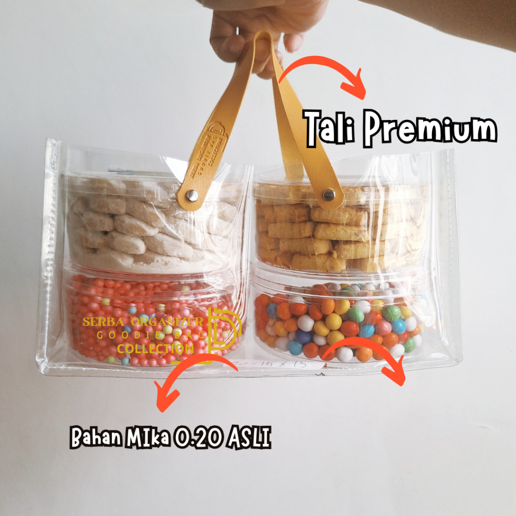 

Tas Souvenir Kue Nastar 250gr & 500gr | Tas Hampers Donat & Kue Bolu Custom Nama Logo Tas Mika pvc