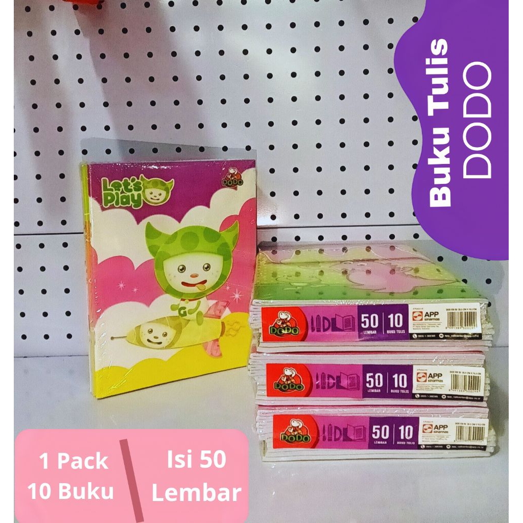 

Buku Tulis Dodo Isi 50 Lembar 1 Pack (10 Buku)