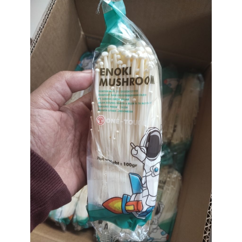 

Jamur Enoki Mushroom Detan 100gram