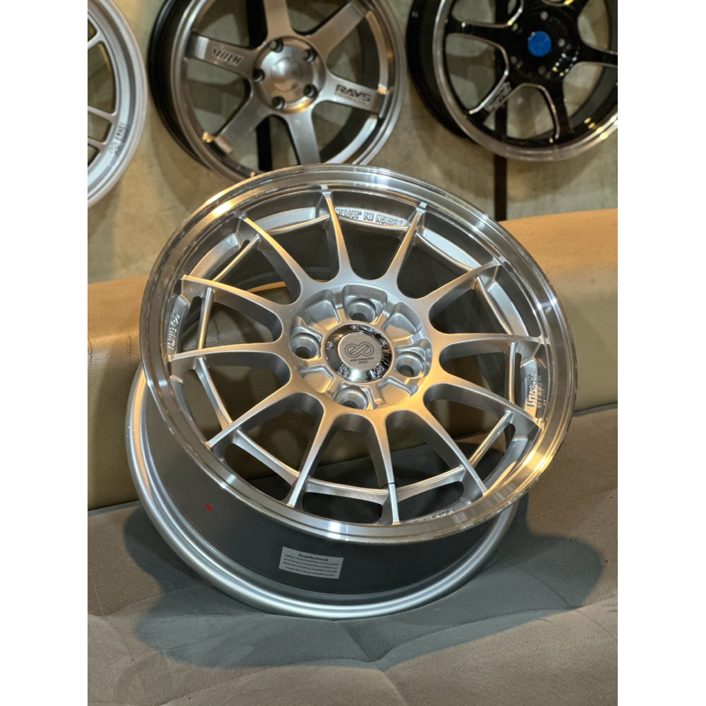 Velg Enkei Spider Hyper Silver Lip Polis R15 Kondisi Baru