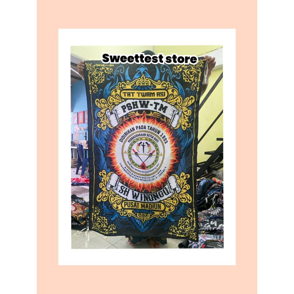 STK FLAG 200x300cm + FREE STICKER, BENDERA PRINTING WINONGO MADIUN, GIANTFLAG WINONGO, BENDERA PSHW 