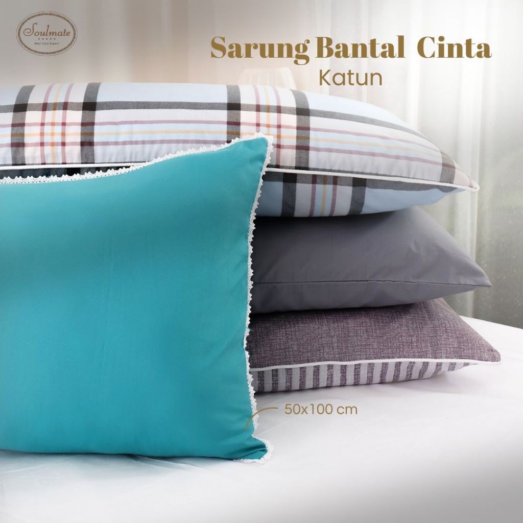 Sarung Bantal Cinta Katun