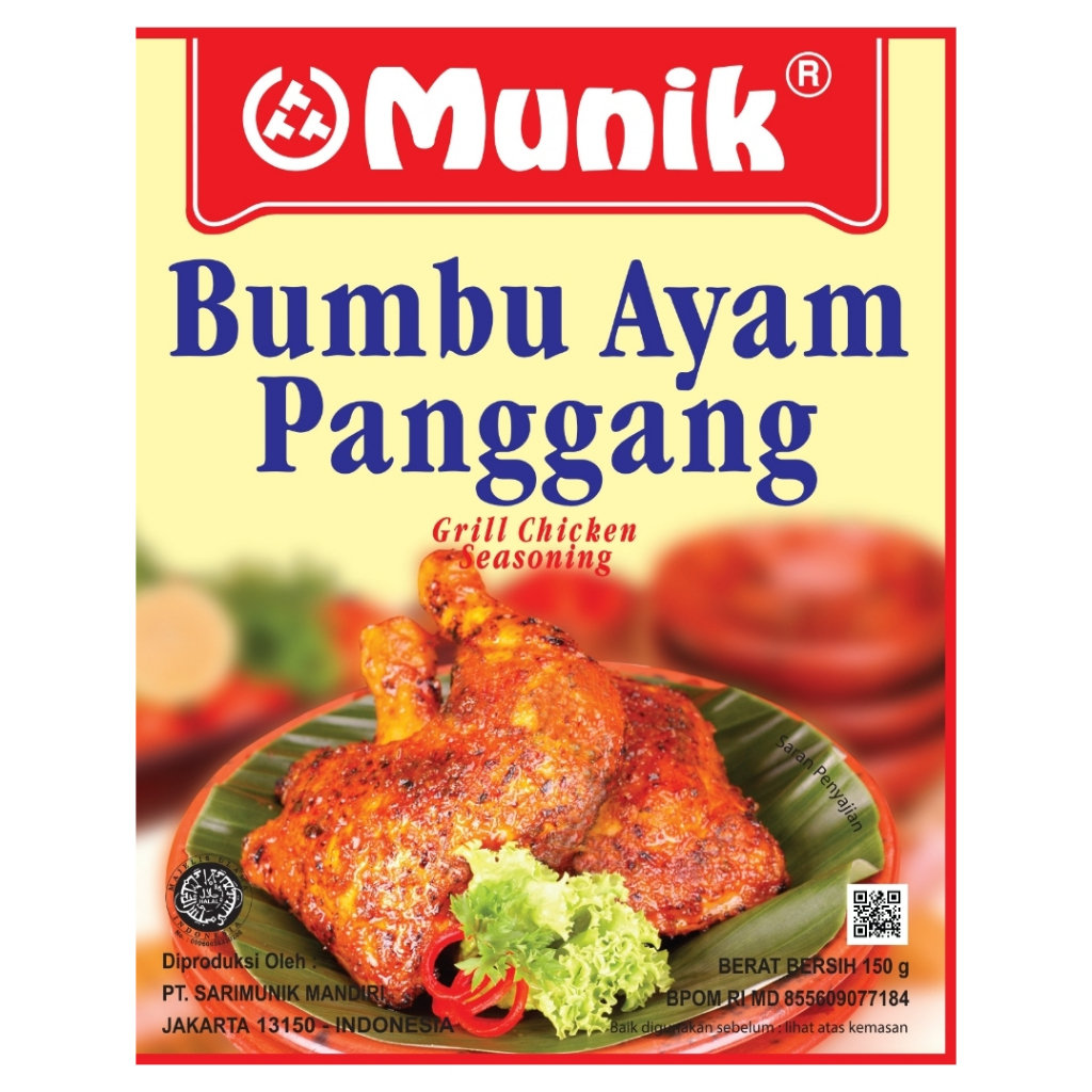 

MUNIK BUMBU INSTAN AYAM PANGGANG 150 GR GRILL CHICKEN SEASONING