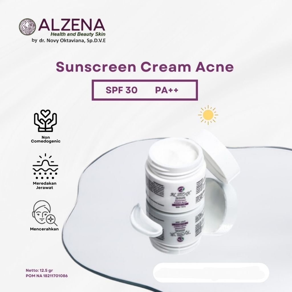 Sunscreen Acne Premium Alzena Skincare