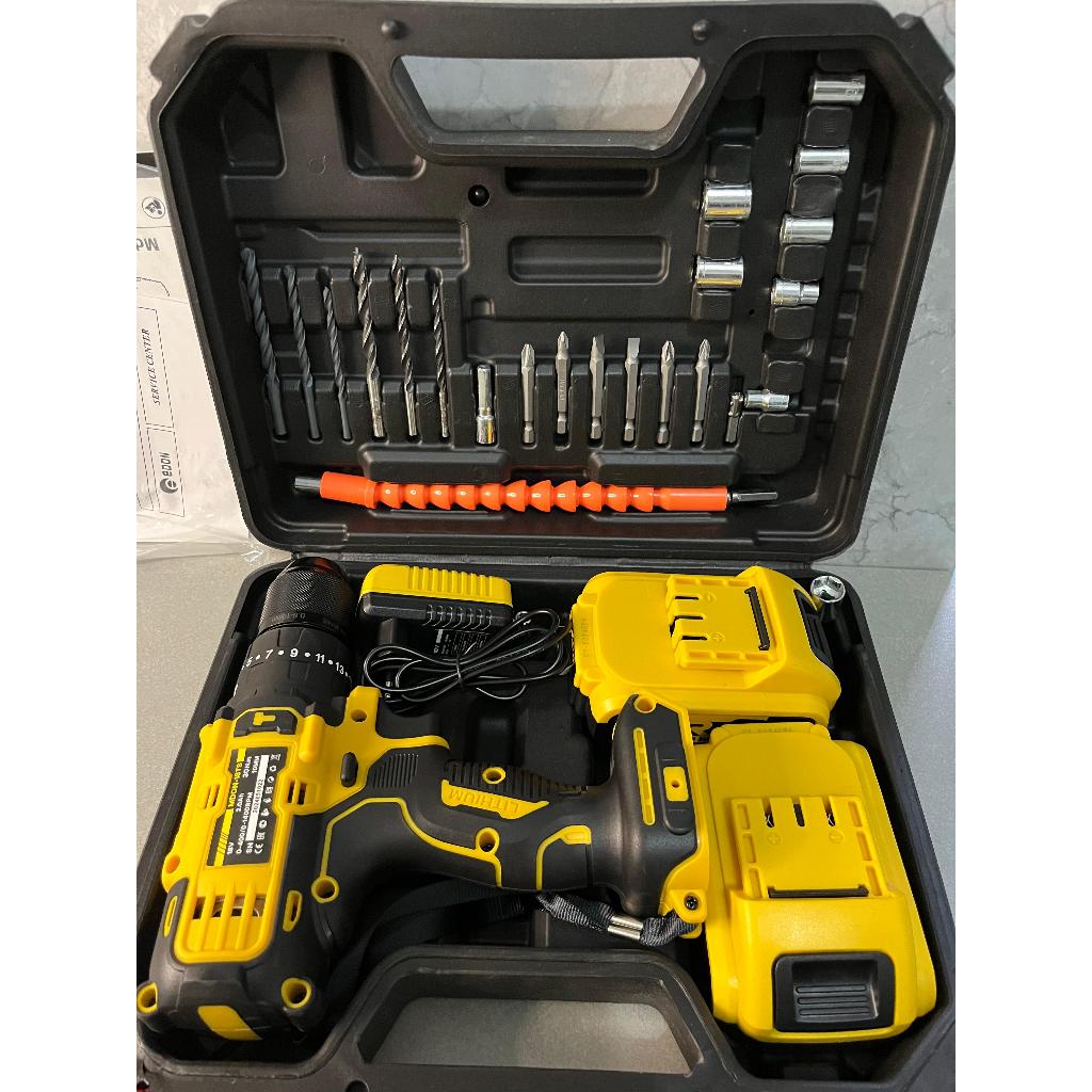 EDON Cordless Drill MDON-18TS - Bor Tanpa Kabel Serbaguna 18V dengan Aksesori Lengkap / CORDLESS DRI