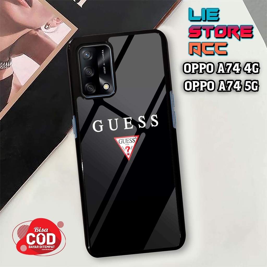 liestore_acc Case OPPO A74 4G / OPPO A74 5G Motif [ BRAND ] Hp Glossy Casing Hardcase Softcase Bisa 