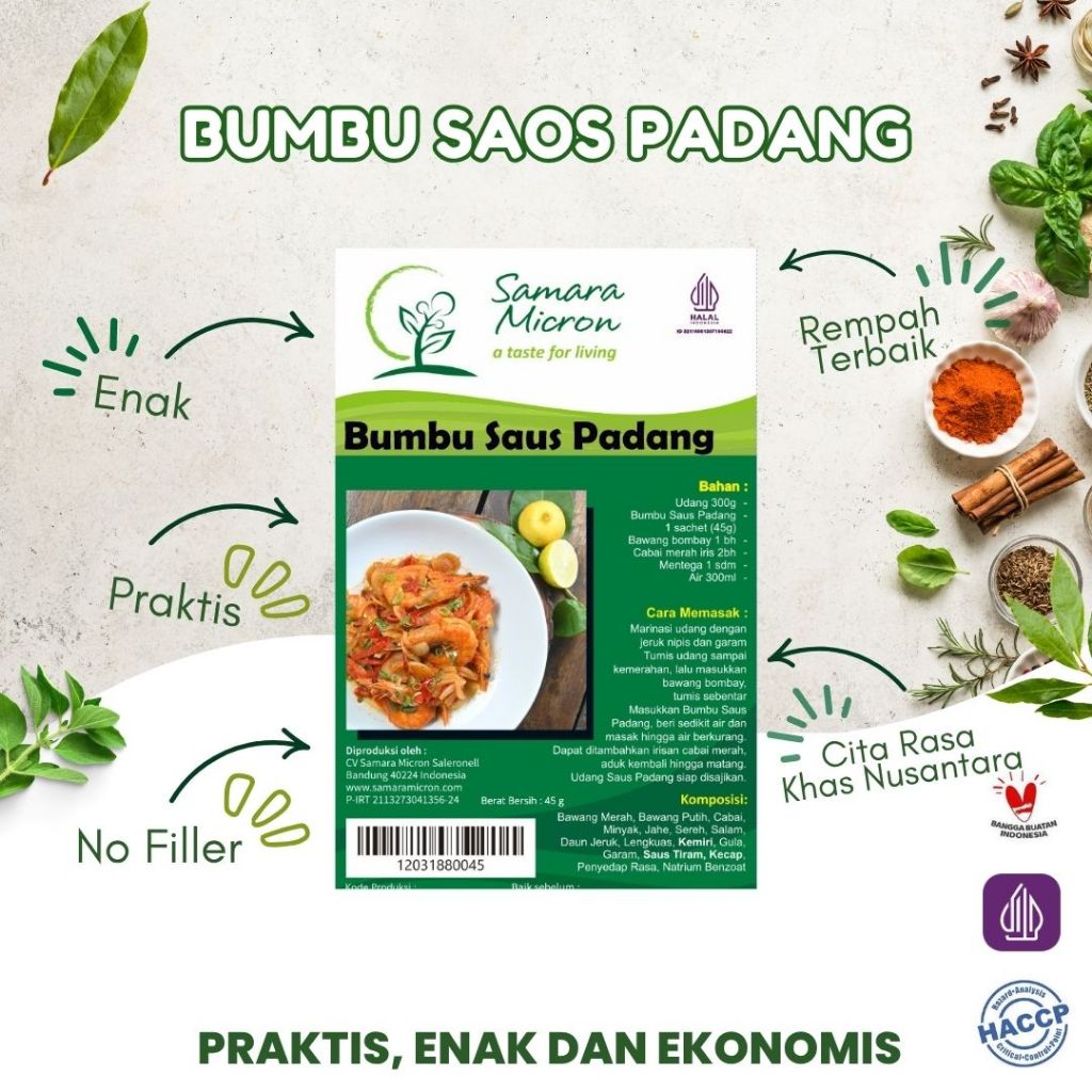 

Bumbu Samara Micron - Bumbu Saus Padang