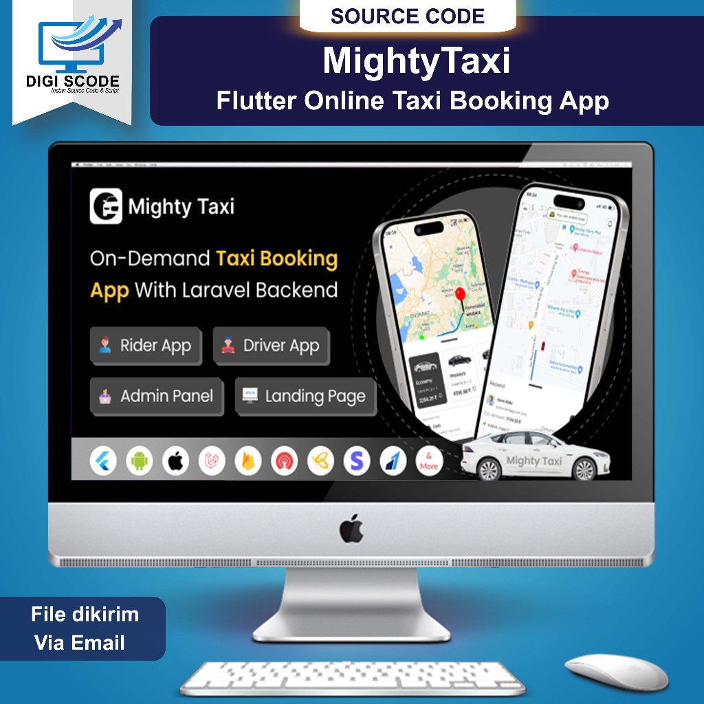 Taxi - Flutter Online Taxi Booking Full Solution with Bidding | User | Driver | Admin Laravel