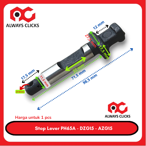 Stop Lever PH65A - DZG15 - AZG15 | Logam Tuas Pengunci Jack Hammer Ph65A - DZG15 - AZG15