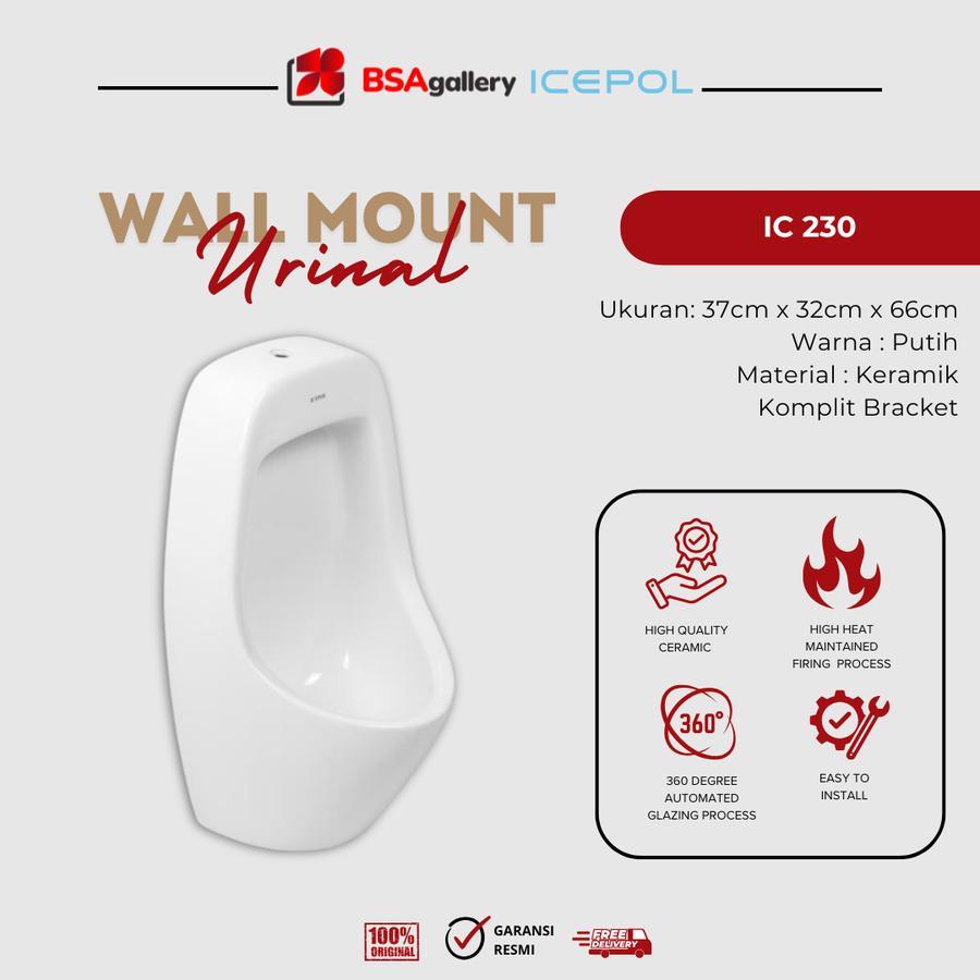 URINAL ICEPOL PRIA / URINOIR ICEPOL IC 230 / URINAL ICEPOL + PUSHKRAN 230