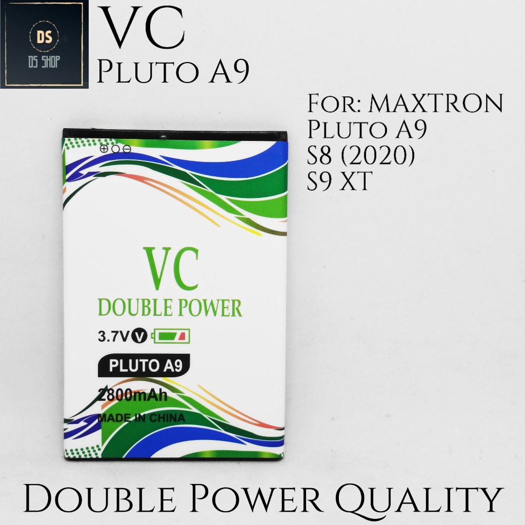 Baterai Maxtron S9 XT / S8 GALAXY / PLUTO A9 / S8 JET ONE+ / M8 P 8.9 cm L 6 cm Ori Original VC Batr