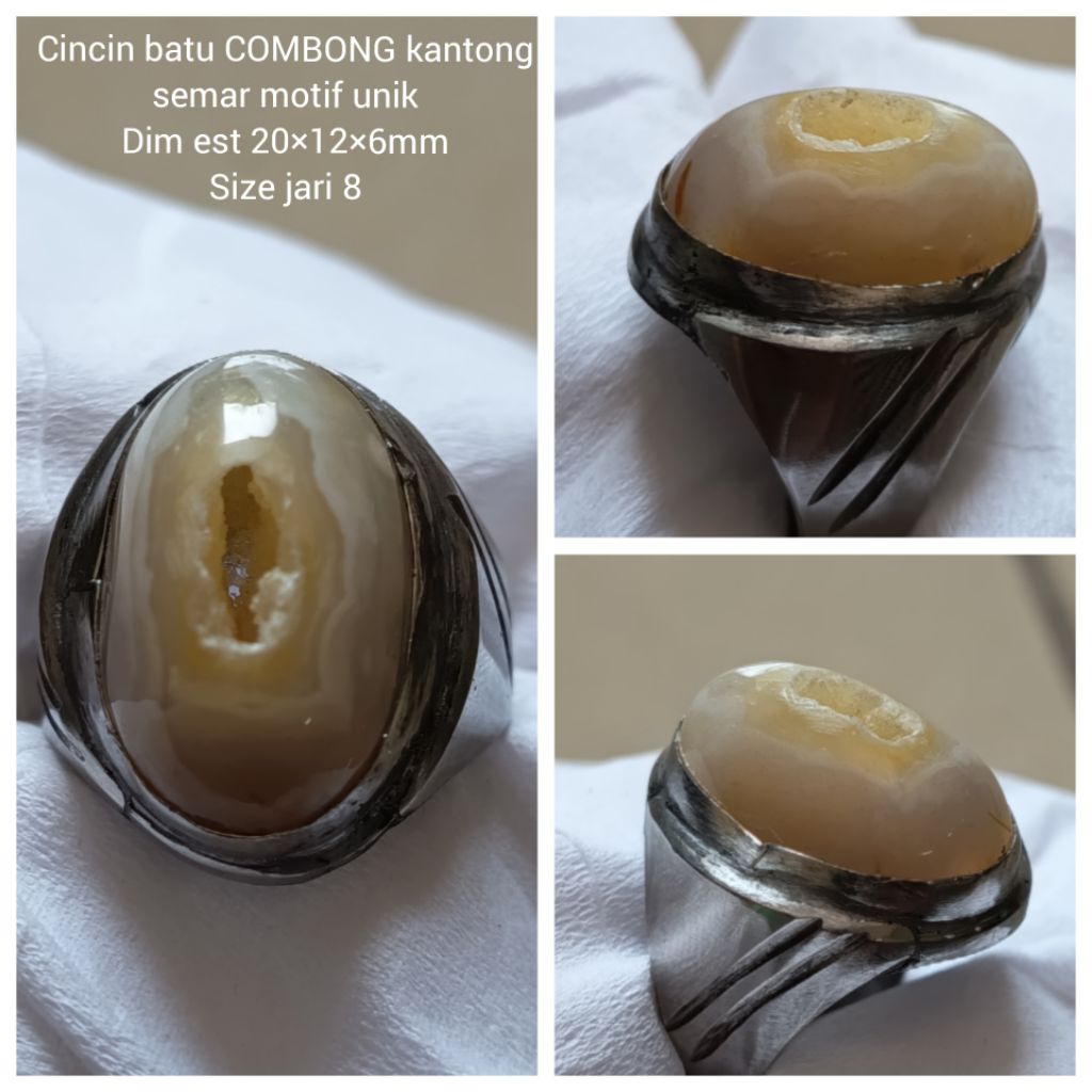 CINCIN BATU COMBONG KANTONG SEMAR MOTIF UNIK