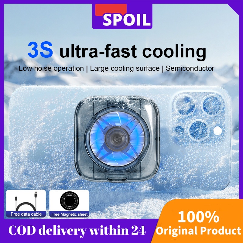 SPOIL Mobile Phone Cooler Semiconductor Magnetic Phone Cooler Pendingin HP Cooler Hp Magnet