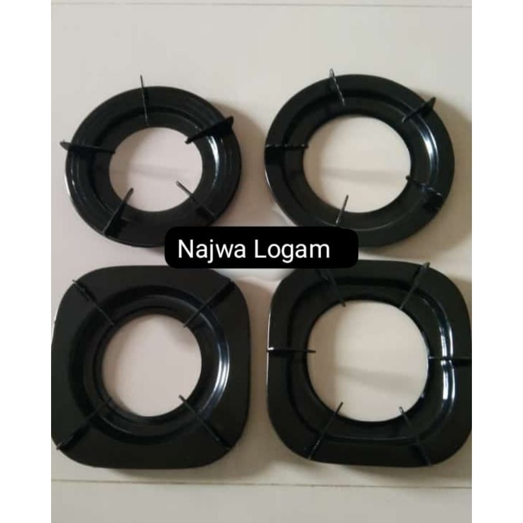 TERMURAH Tatakan Nampan Tungku Kompor Gas Rinnai Dudukan Kaki 4 , Tatakan Kaki 6 ,  Tatakan Bulat Ka