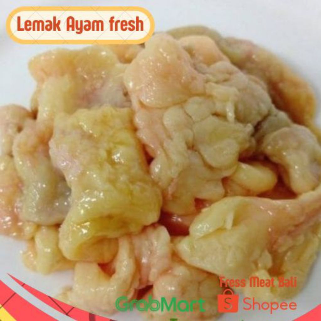 

Lemak ayam fresh - lemak ayam per bag/bungkus berat (1kg)/best chicken