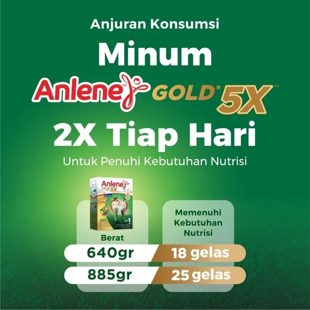 

Anlene Gold 5X Susu Bubuk Dewasa Original 825g - Nutrisi Tinggi Kalsium Untuk Tulang, Sendi, dan Otot