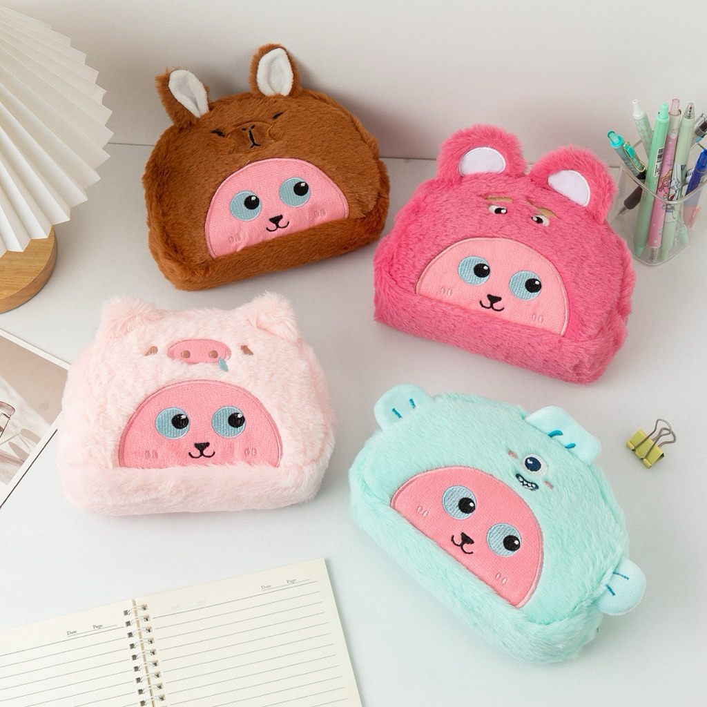 

Tempat Pensil Sekolah Kantor Loppy Lucu Stationary Pouch Make up Pouch Serba Guna