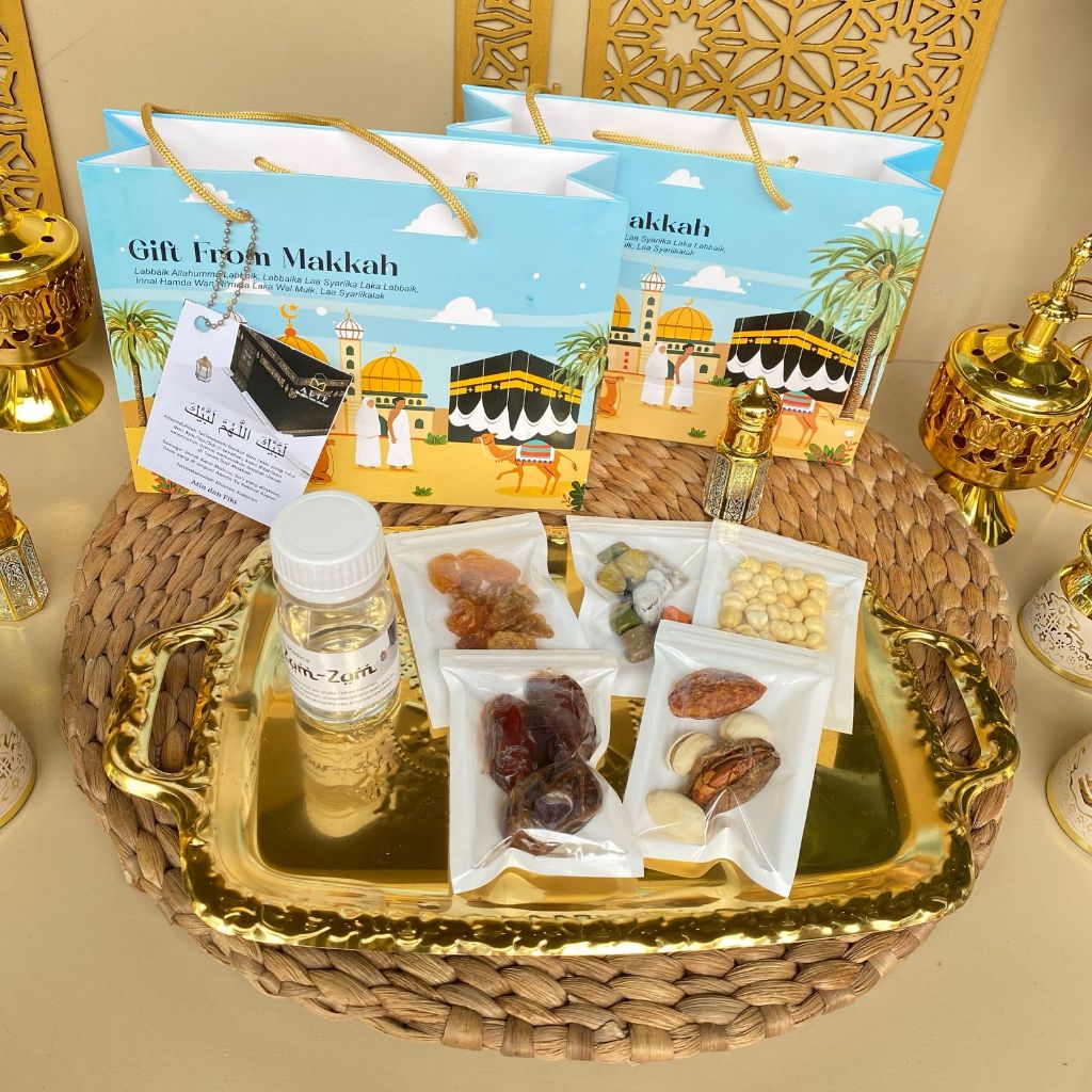 

KHUSUS PO >4 HARI SAFIYYA KABAH & BIRU & HL (BACA DESKRIPSI) (GARANSI FRESH) Paket Oleh Oleh Umroh Haji Cantik Ekonomis Bisa Request Ucapan Nama Allisha Islamic Gift Centre
