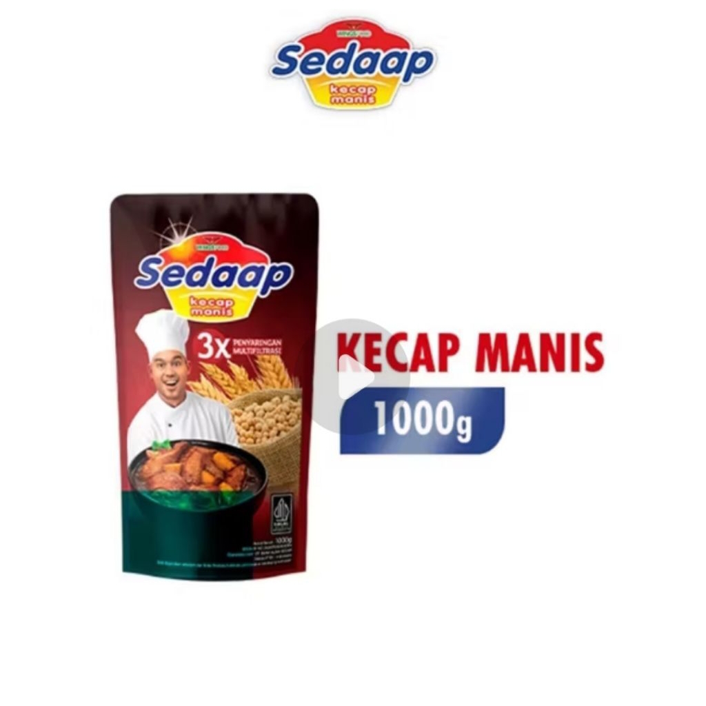 

Sedaap kecap manis pouch 1000 gr 1kg