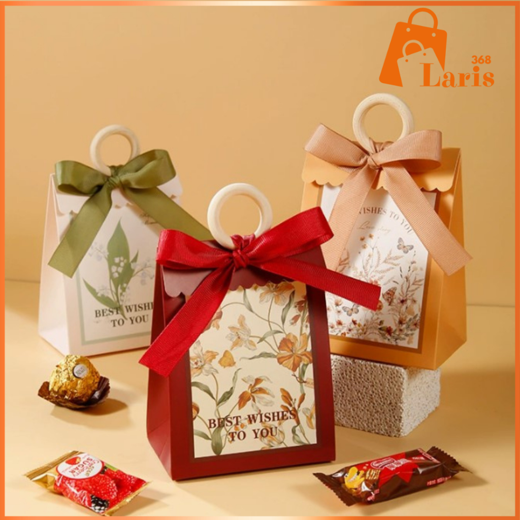 

Laris368 Tas Kotak Souvenir Hadiah Candy Gift Box Kecil Wedding / Sangjit / Lamaran / Ulang tahun
